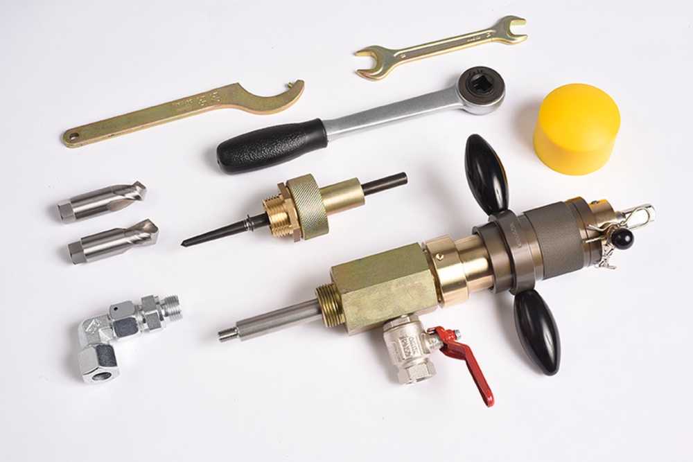 Hot tap drill onderdelen Hot tap drill