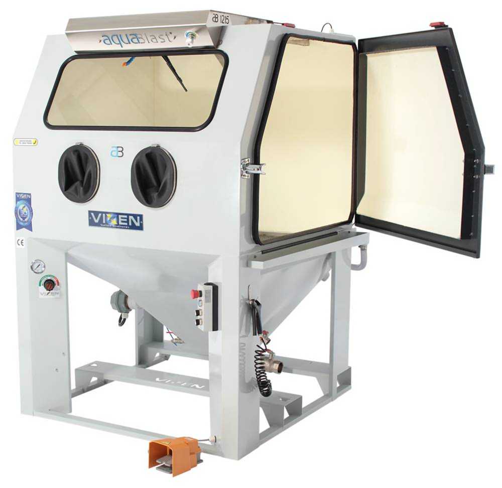 Natstraalkasten Aquablast natstraalkast