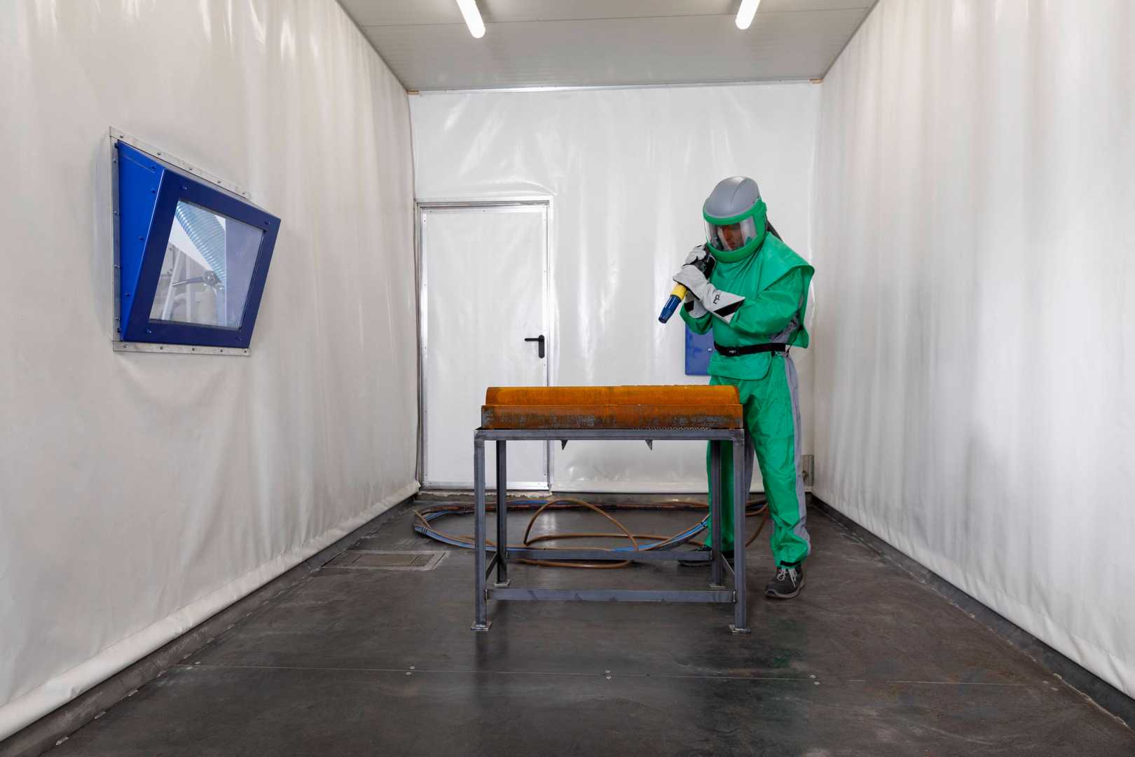 interieur straalcabine