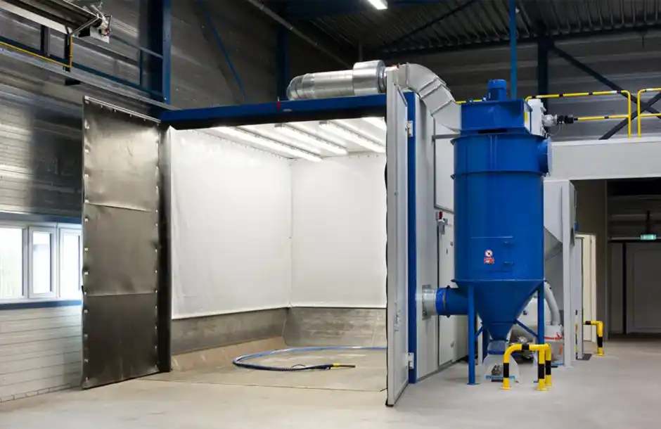 Inloop-straalcabine voor de professional inloop-straalcabine