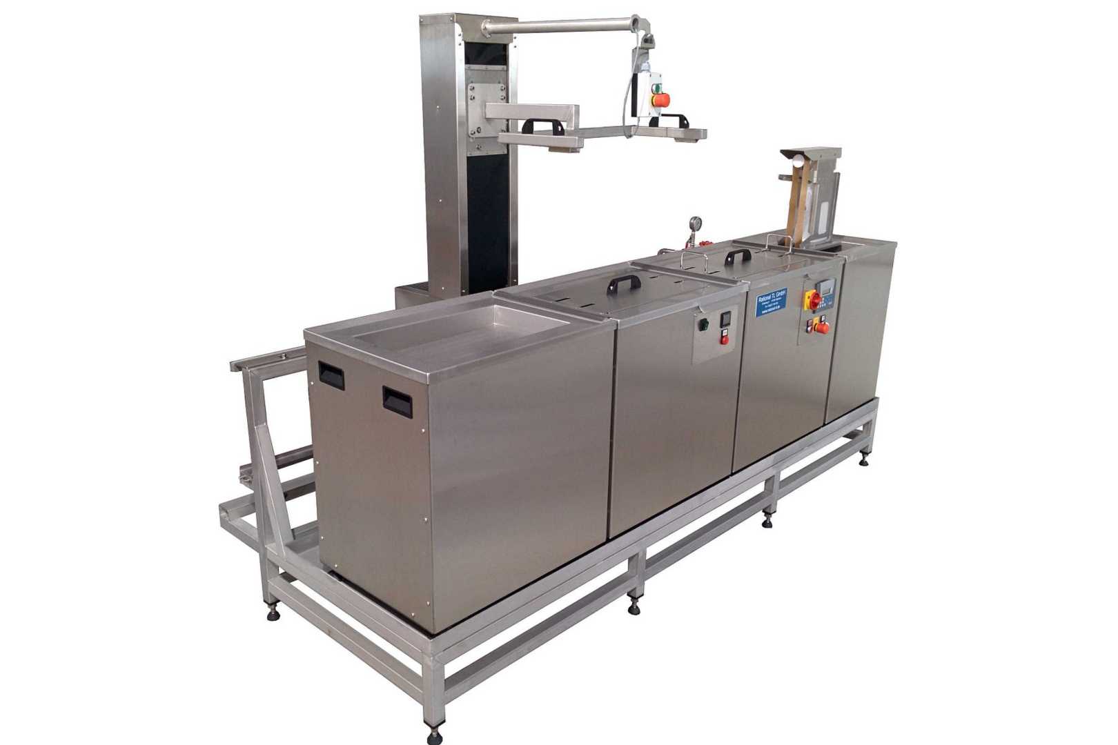 K-Reinigingsbaden met manueel transportsysteem K-reiningsbaden met manueel transportsysteem