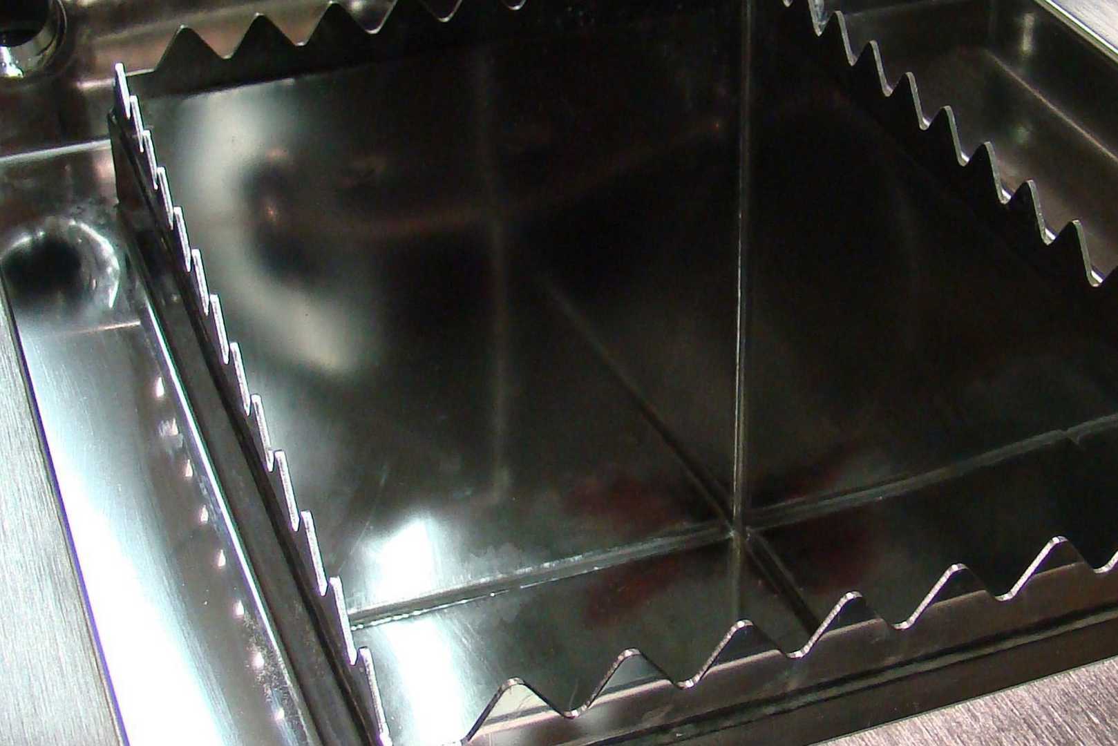 Megasonic reinigen metalen plaat met tanden