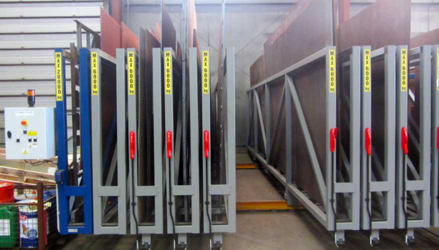 Platenstelling gemotoriseerd